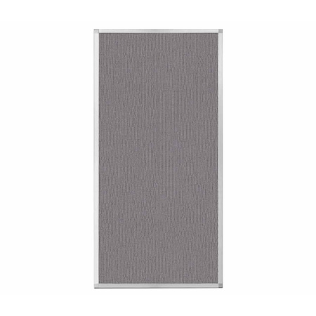 Versare Hush Panel Configurable Cubicle Partition 3' x 6' Slate Fabric 1852319